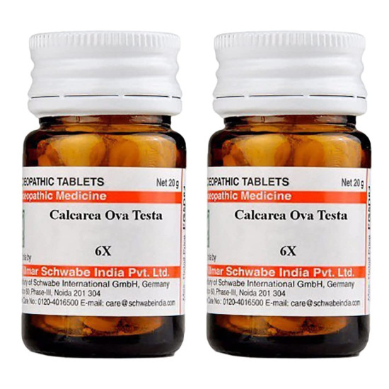 Dr Willmar Schwabe India Calcarea Ova Testa Trituration Tablet - 6X |CAOV006D| - Effective Relief for Women