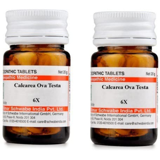 Dr Willmar Schwabe India Calcarea Ova Testa Trituration Tablet - 6X |CAOV006D| - Effective Relief for Women