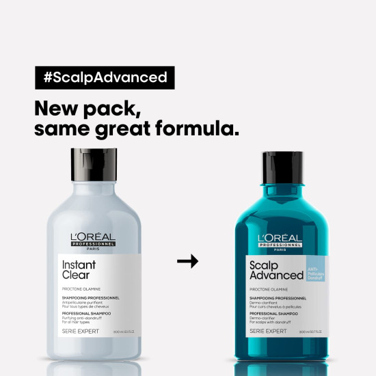 L'OREAL PROFESSIONNEL PARIS Scalp Advanced Anti-Dandruff Dermo-Clarifier Shampoo - Effective Dandruff Removal