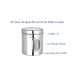 Ebun Stainless Steel See Through Transparent Containers - Mirror Finish Set of 3