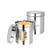Ebun Stainless Steel See Through Transparent Containers - Airtight Kitchen Storage Ebun Stainless Steel See Through Transparent Containers - Airtight Kitchen Storage