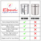 Ebun Stainless Steel See Through Transparent Containers - Airtight Kitchen Storage Ebun Stainless Steel See Through Transparent Containers - Airtight Kitchen Storage