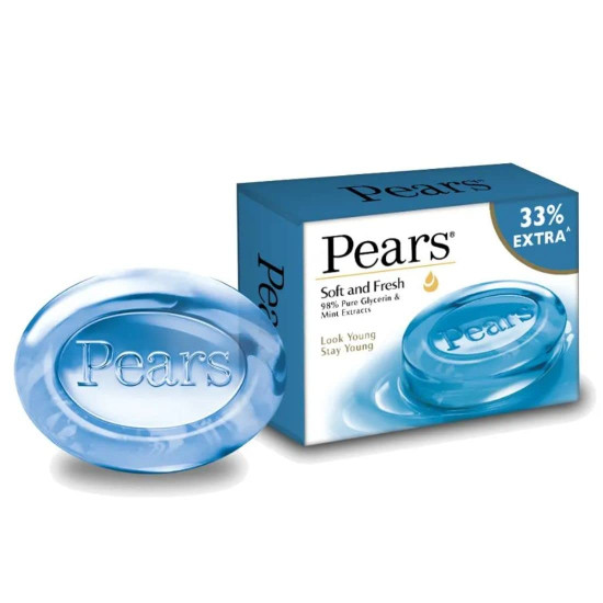 Pears Soft And Fresh Soap Bar, 100g - Gentle & Refreshing Cleanser