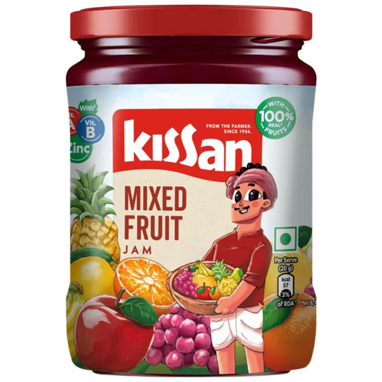Kissan Mixed Fruit Jam, 700g Jar - Delicious Fruit Spread