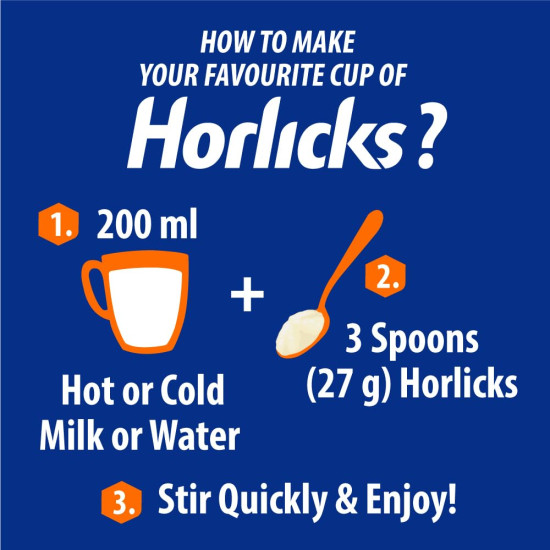 Horlicks Health & Nutrition Drink for Kids - Classic Malt Flavor - Supports Immunity & Growth