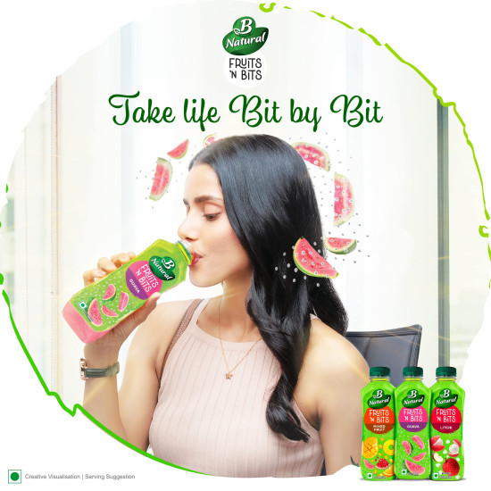 B Natural Fruits N Bits Guava - Infused with Real Chia Seeds B Natural Fruits N Bits Guava - Infused with Real Chia Seeds