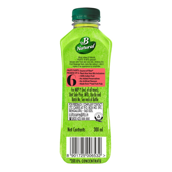B Natural Fruits N Bits Litchi - Infused with Real Fruit Bits