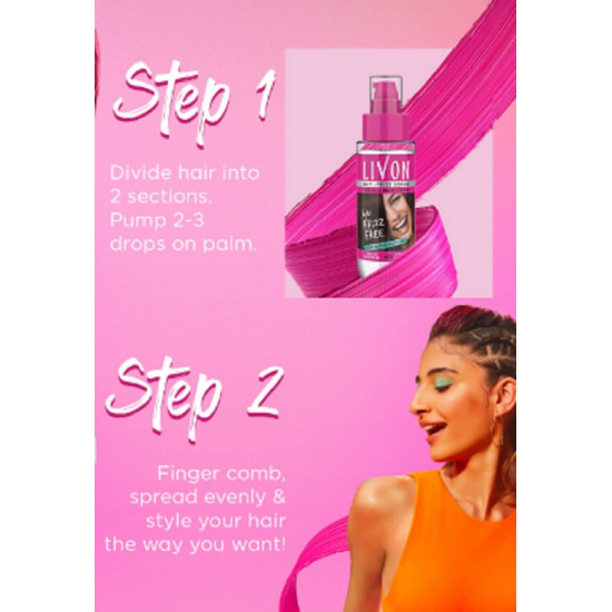 Livon Set of 3 Vitamin E Hair Serum 300 ml - Smooth & Silky Hair