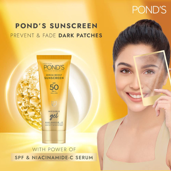 POND'S Serum Boost Sunscreen - SPF 50 & NIACINAMIDE-C Protection