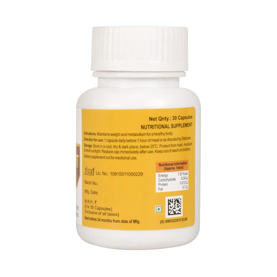 Dr. Bakshi's BAKSON'S HOMOEOPATHY Slim And Fit Capsules - Boosts Metabolism