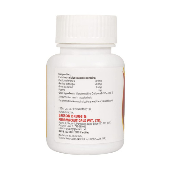 Dr. Bakshi's BAKSON'S HOMOEOPATHY Slim And Fit Capsules - Boosts Metabolism
