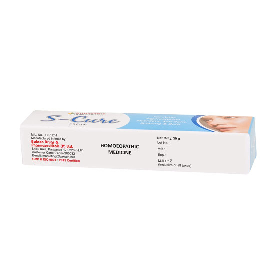 Dr. Bakshi's Bakson's Homoeopathy S-Cure Cream - Acne-Prone Skin Solution