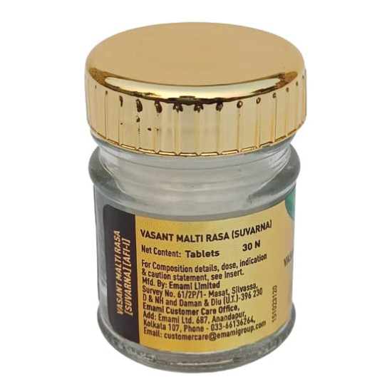 Zandu Basant Malati Rasa with Gold 30 tab