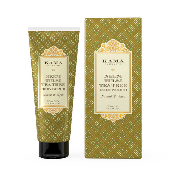 Kama Ayurveda Neem Tulsi Tea Tree Body Scrub - Purify Acne-Prone Skin