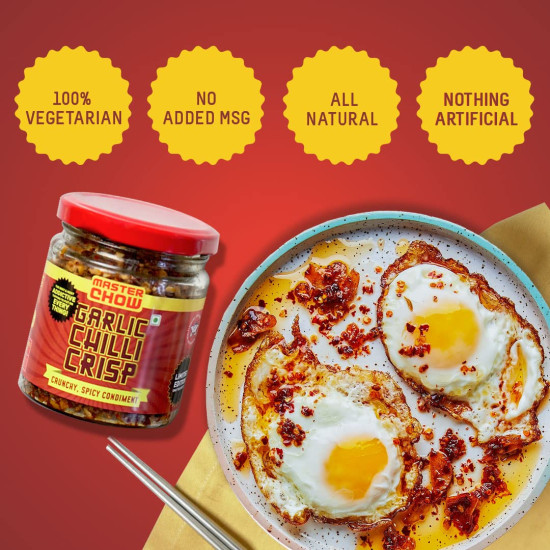 MasterChow Limited Edition Chilli Garlic Crisp - Spicy, Crunchy, Garlicky Flavor MasterChow Limited Edition Chilli Garlic Crisp - Spicy, Crunchy, Garlicky Flavor