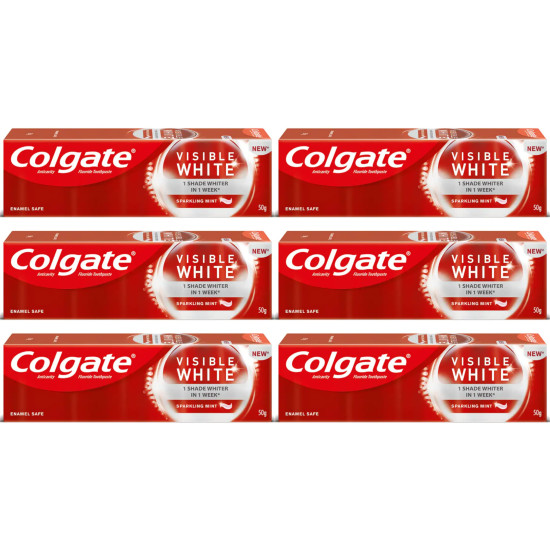 Colgate Visible White Sparkling Mint Toothpaste - 1 Shade Whiter Teeth in 1 Week