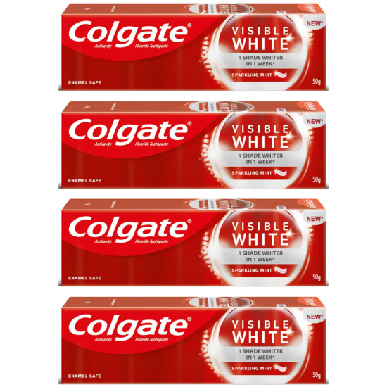 Colgate Visible White Sparkling Mint Toothpaste - 1 Shade Whiter Teeth
