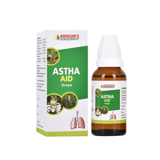 Dr. Bakshi's BAKSON'S HOMOEOPATHY Astha Aid Drops - Respiratory Care Solution