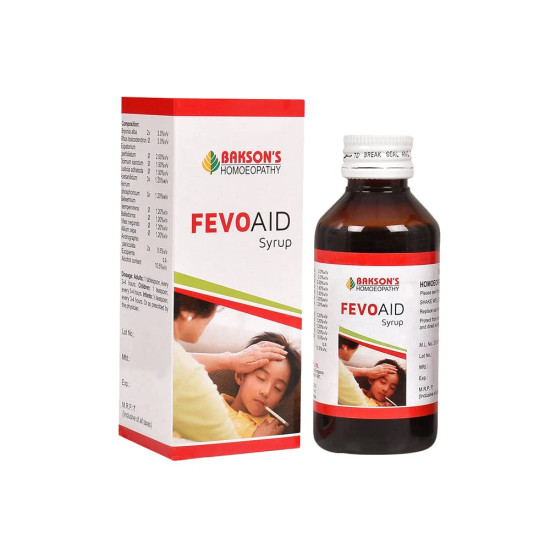Dr. Bakshi's BAKSON'S HOMOEOPATHY Fevo Aid Syrup 60ml - Effective Fever Relief
