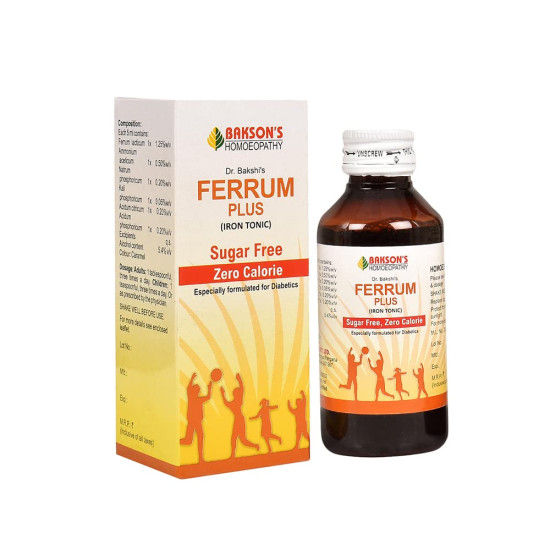 Dr. Bakshi's Ferrum Plus Syrup - Sugar Free, Pack of 2