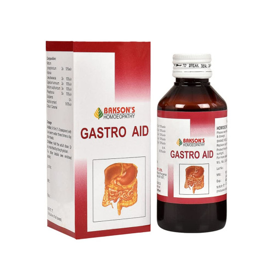 Dr. Bakshi's BAKSON'S HOMOEOPATHY Gastro Aid Syrup 115ml - Effective Gastric Relief