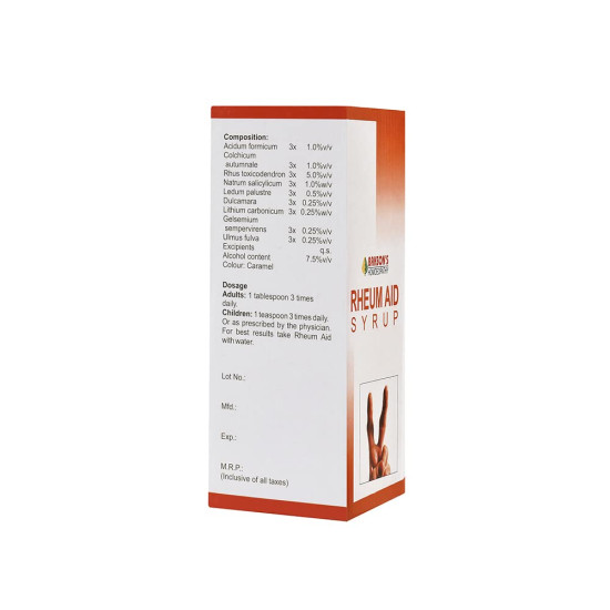 Dr. Bakshi's BAKSON'S HOMOEOPATHY Rheum Aid Syrup - Effective Bone & Joint Care