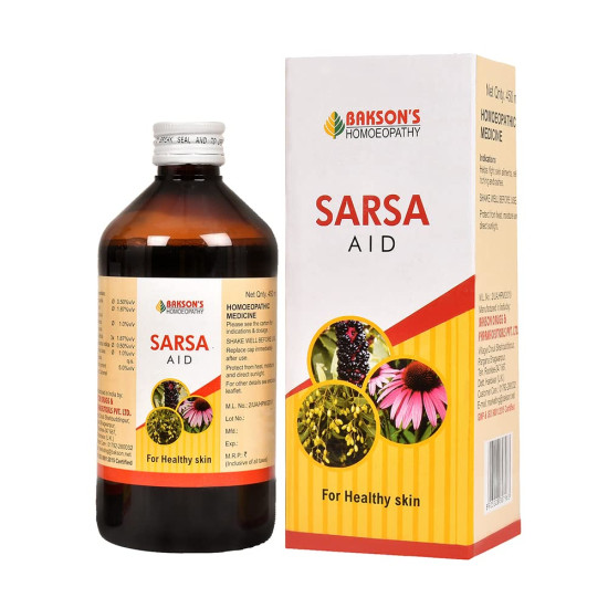 Dr. Bakshi's BAKSON'S HOMOEOPATHY Sarsa Aid Syrup - Skin Purification Solution