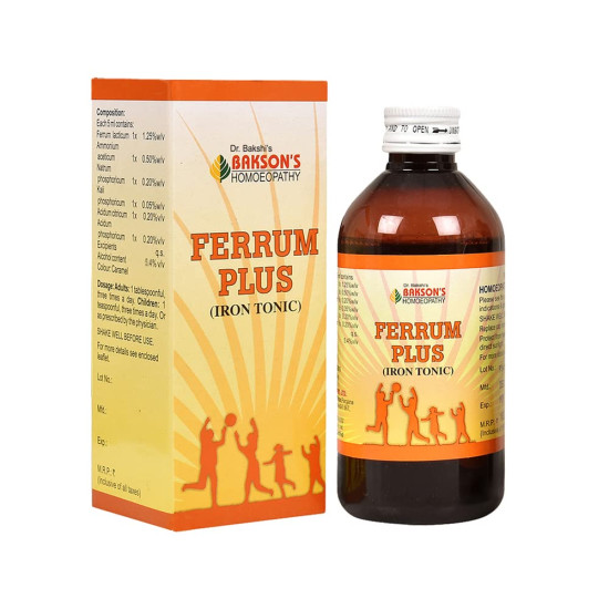 Dr. Bakshi's Ferrum Plus Iron Tonic Syrup - Boost Your Wellness