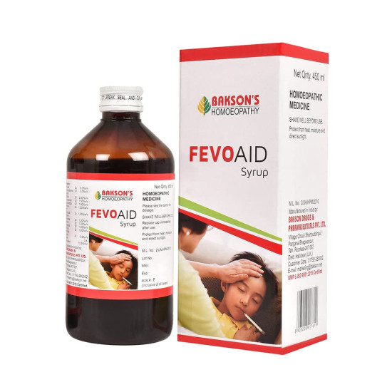 Dr. Bakshi's BAKSON'S HOMOEOPATHY Fevo Aid Syrup - Natural Fever Relief
