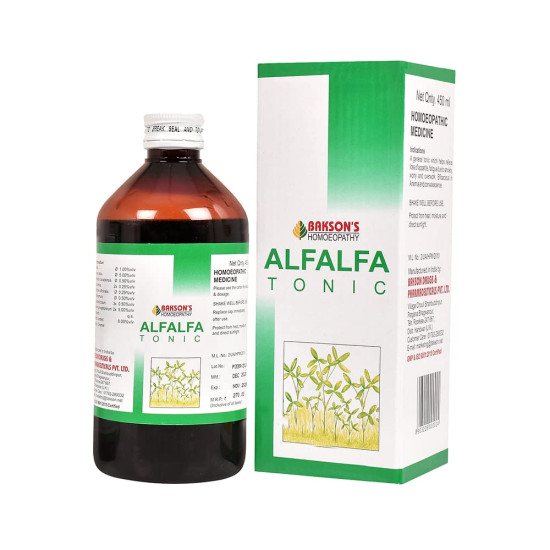 Dr. Bakshi's Alfalfa Tonic Syrup - Natural Homoeopathic Wellness