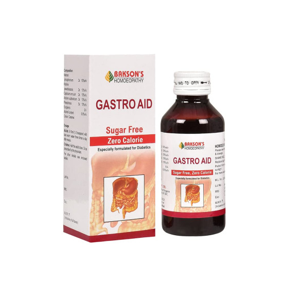 Dr. Bakshi's BAKSON'S HOMOEOPATHY Gastro Aid Syrup - Sugar Free Digestive Health Solution