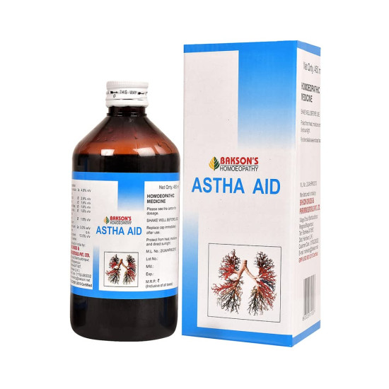 Dr. Bakshi's BAKSON'S HOMOEOPATHY Astha Aid Syrup - Effective Relief for Wheezing & Bronchitis