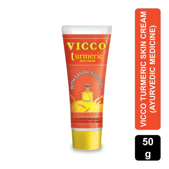 Vicco Turmeric Skin Cream, 50g - Ayurvedic Healing & Nourishment
