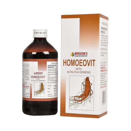 Dr. Bakshi's BAKSON'S HOMOEOPATHY Homoeovit Syrup - Daily Health Supplement