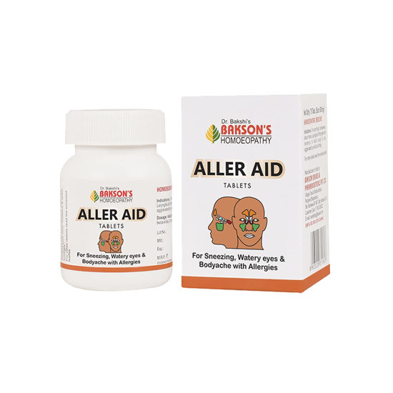 Dr. Bakshi's BAKSON'S HOMOEOPATHY Aller A -75 Tablets - Natural Allergy Relief