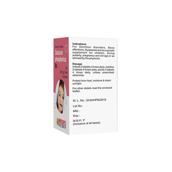 Dr. Bakshi's BAKSON'S HOMOEOPATHY Calcarea Phosphorica 6X - Bone Health for Babies