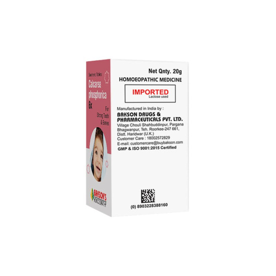 Dr. Bakshi's BAKSON'S HOMOEOPATHY Calcarea Phosphorica 6X - Bone Health for Babies