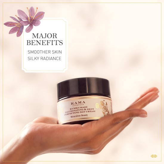 Kama Ayurveda Kumkumadi Illuminating & Skin Perfecting Day Cream - Brightens & Illuminates