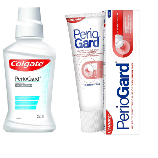 Colgate PerioGard Gum Protection Toothpaste & Mouthwash - Dual Active Formula