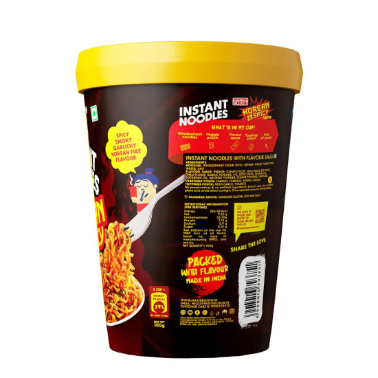 MasterChow Instant Cup Noodles - 2x Spicy Korean Noodles | Authentic Korean Taste