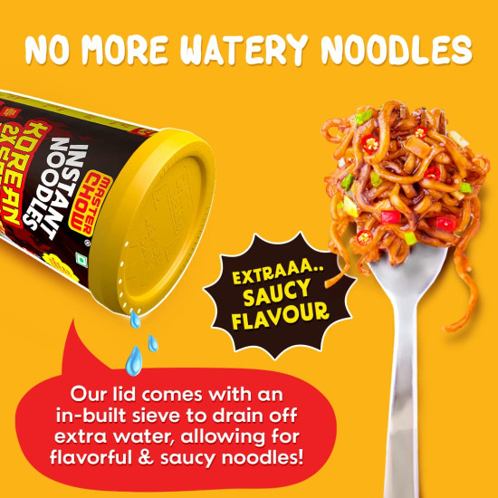 MasterChow Instant Cup Noodles - 2x Spicy Korean Noodles | Authentic Korean Taste