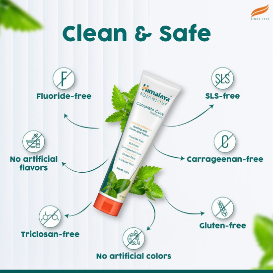 Himalaya Botanique Complete Care Toothpaste - Simply Mint | Fresh Breath & Clean Mouth