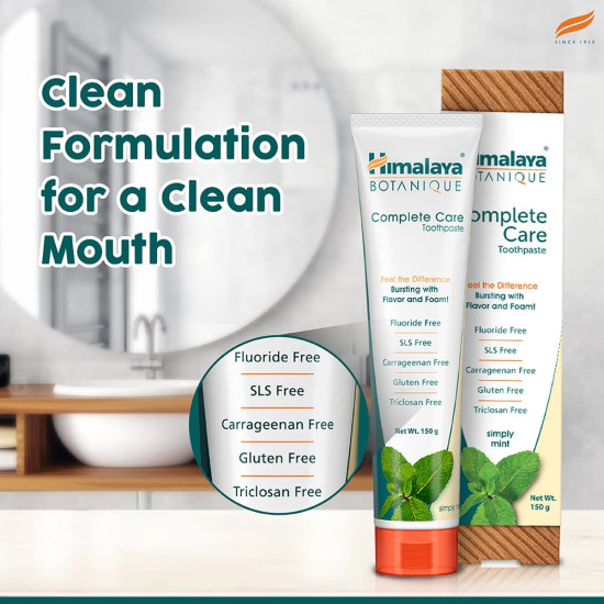 Himalaya Botanique Complete Care Toothpaste - Simply Mint | Fresh Breath & Clean Mouth