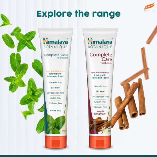 Himalaya Botanique Complete Care Toothpaste - Simply Mint | Fresh Breath & Clean Mouth