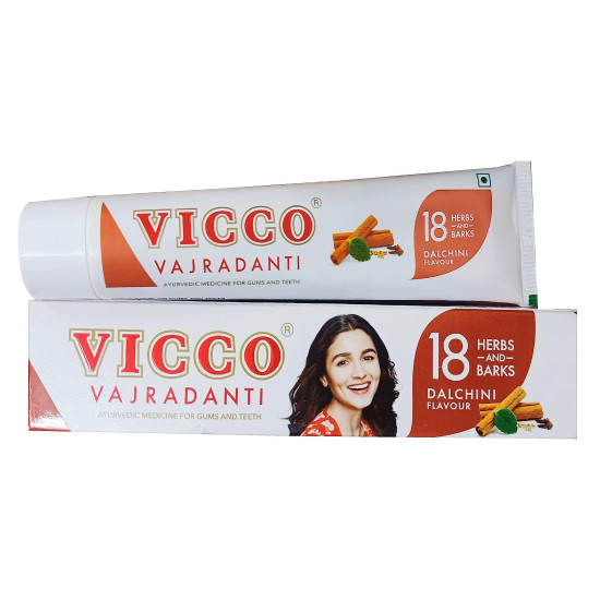 Vicco Vajradanti Paste Dalchini Flavour - Natural Herbal Care