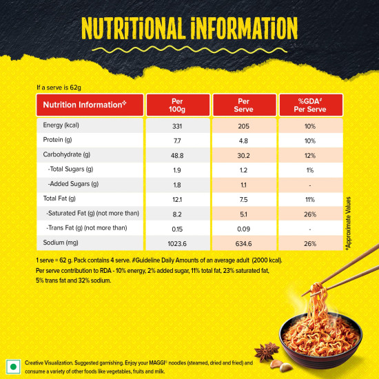 MAGGI 2-Minute Spicy Garlic Noodles - Instant Delight