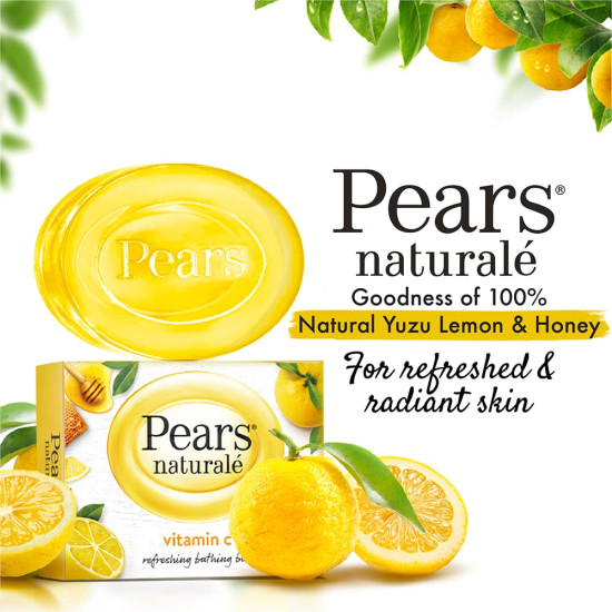 Pears Naturale Refreshing Vitamin C Bathing Bar - For Radiant Skin Pears Naturale Refreshing Vitamin C Bathing Bar - For Radiant Skin