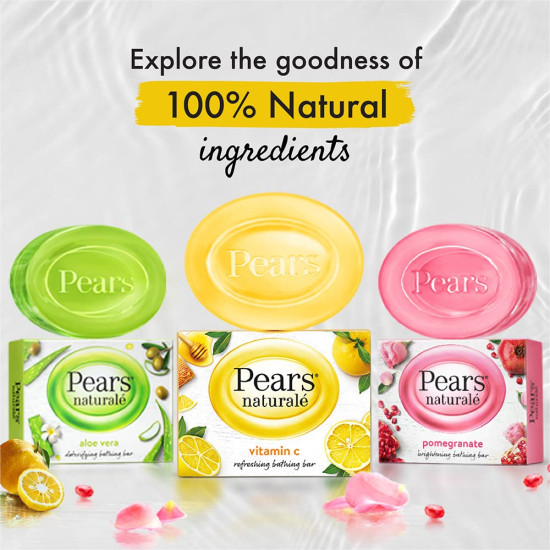 Pears Naturale Refreshing Vitamin C Bathing Bar - For Radiant Skin Pears Naturale Refreshing Vitamin C Bathing Bar - For Radiant Skin
