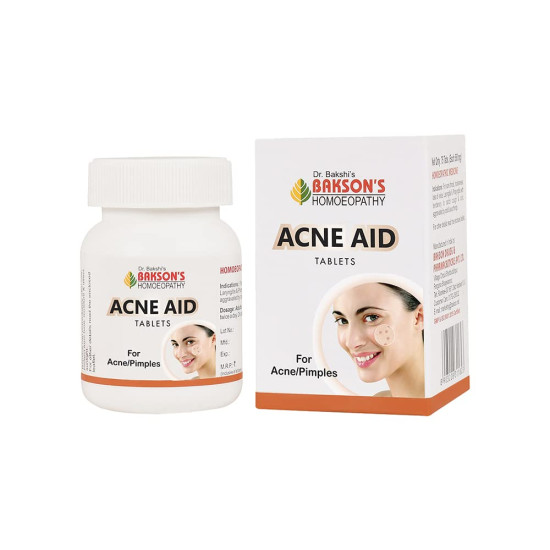 Dr. Bakshi's BAKSON'S HOMOEOPATHY ACNE AID TABLETS - Effective Acne Treatment