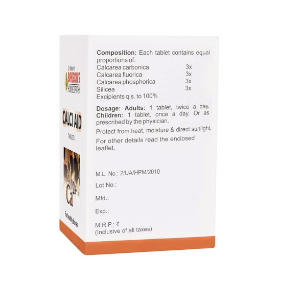 Dr. Bakshi's BAKSON'S HOMOEOPATHY CALCI AID TABLETS - Robust Bone Health Solution